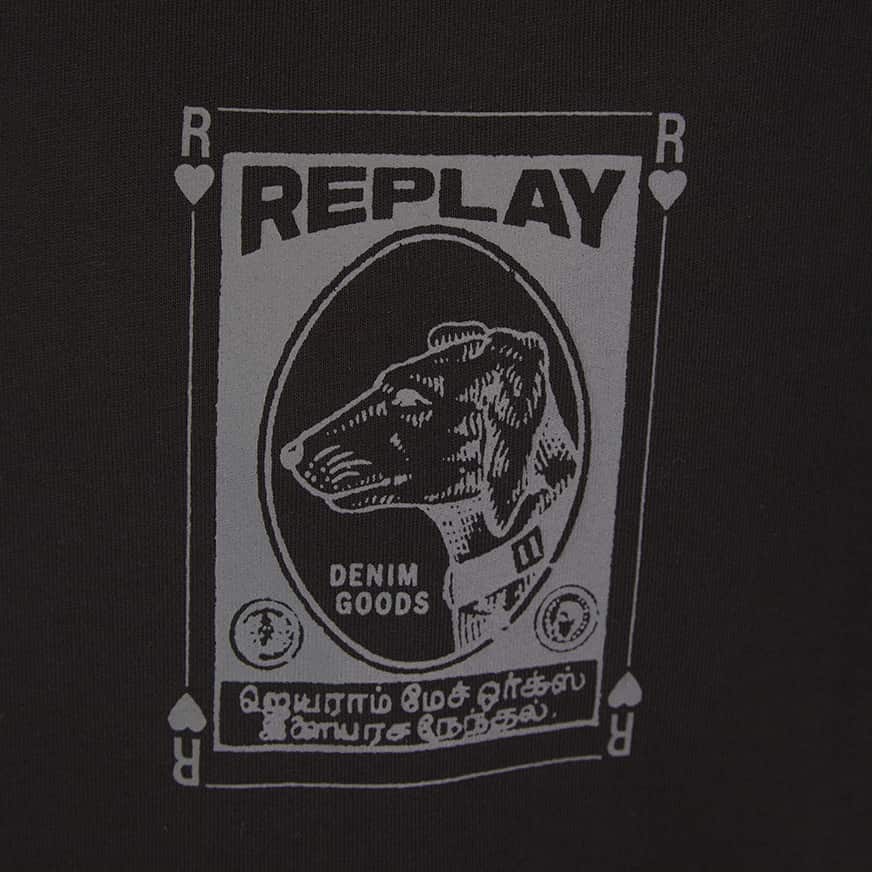 REPLAY DOG GRAPHIC T-SHIRT