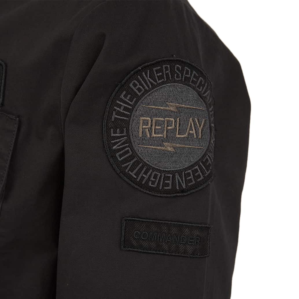 REPLAY REGULAR FIT PATCH OVERSHIRT