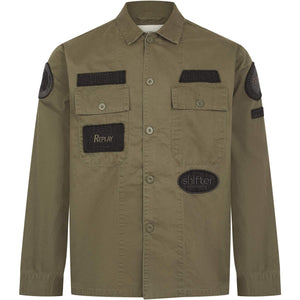 REPLAY REGULAR FIT PATCH OVERSHIRT