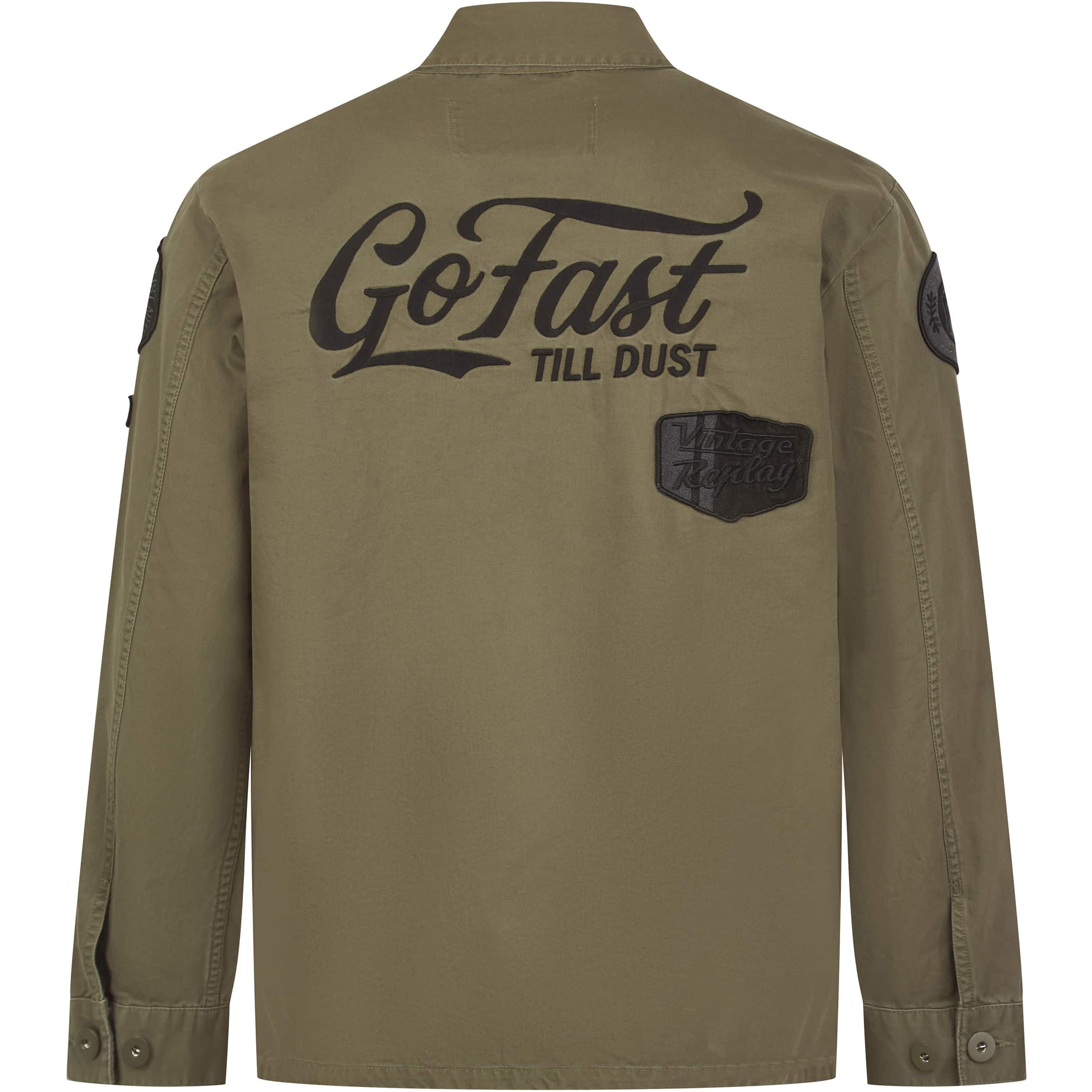 REPLAY REGULAR FIT PATCH OVERSHIRT