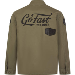 REPLAY REGULAR FIT PATCH OVERSHIRT