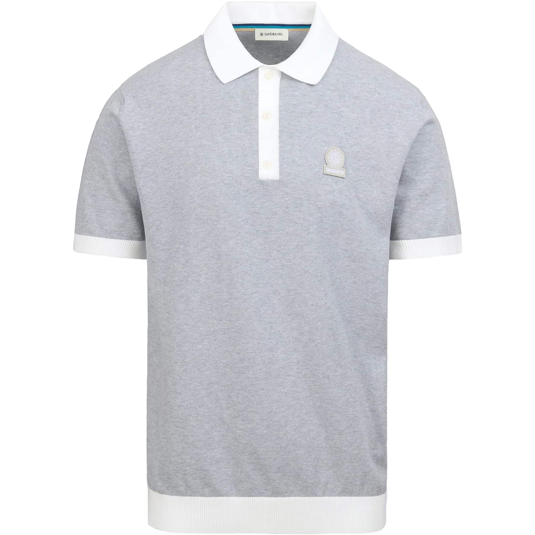 SANDBANKS 3-BUTTON KNITTED POLO SHIRT