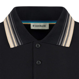 SANDBANKS GRADIENT RIB POLO SHIRT