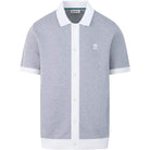 SANDBANKS KNITTED FULL BUTTON POLO SHIRT