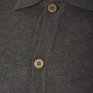 SEINSE COLLARED BUTTON KNIT CARDIGAN