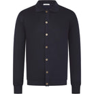 SEINSE COLLARED BUTTON KNIT CARDIGAN