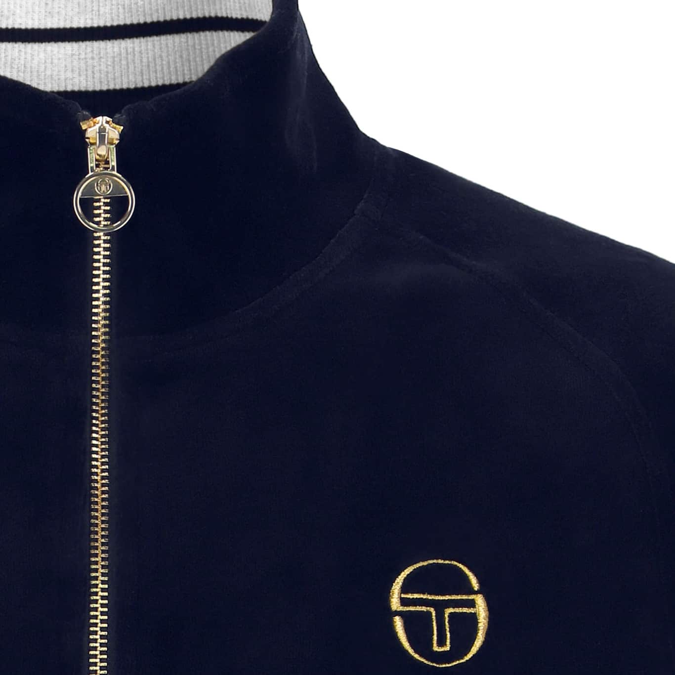 SERGIO TACCHINI COURT TIP VELOUR TRACK JACKET
