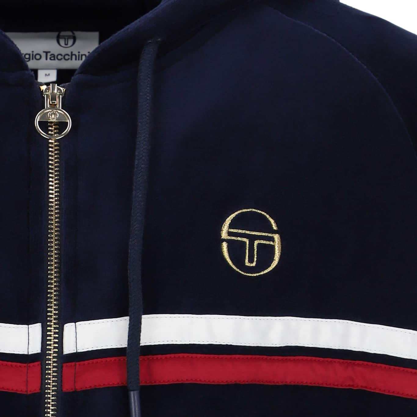 SERGIO TACCHINI DALLAS VELOUR ZIP HOODIE