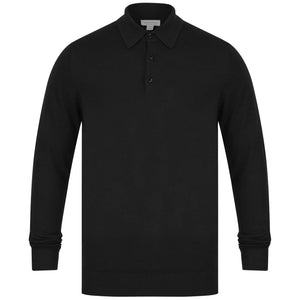 SUNSPEL FINE MERINO WOOL KNIT POLO SHIRT