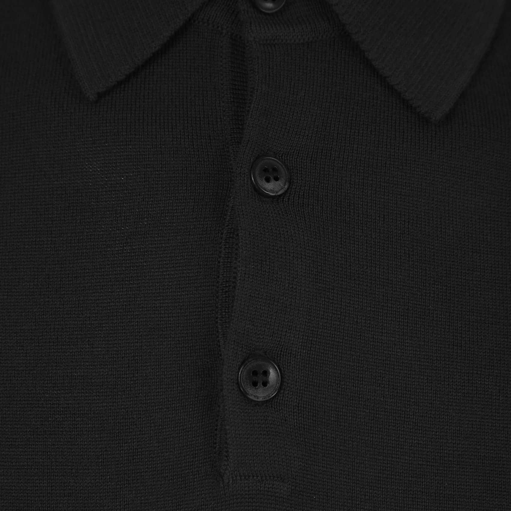 SUNSPEL FINE MERINO WOOL KNIT POLO SHIRT