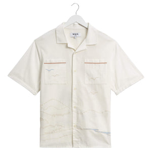 WAX LONDON DIDCOT SUMMER APPLIQUE EMBROIDERED SHIRT