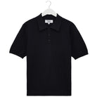 WAX LONDON NAPLES RETRO DIAMOND KNITTED POLO