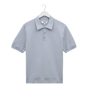 WAX LONDON NAPLES RETRO DIAMOND KNITTED POLO