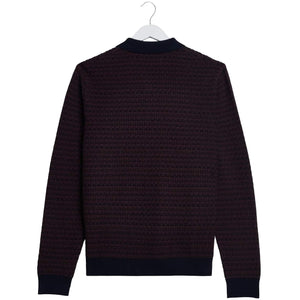 WAX LONDON OBAN MINI GEO MULTI KNIT POLO