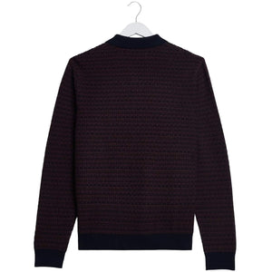 WAX LONDON OBAN MINI GEO MULTI KNIT POLO