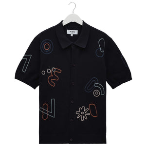 WAX LONDON TELLARO SHAPES EMBROIDERED SHIRT