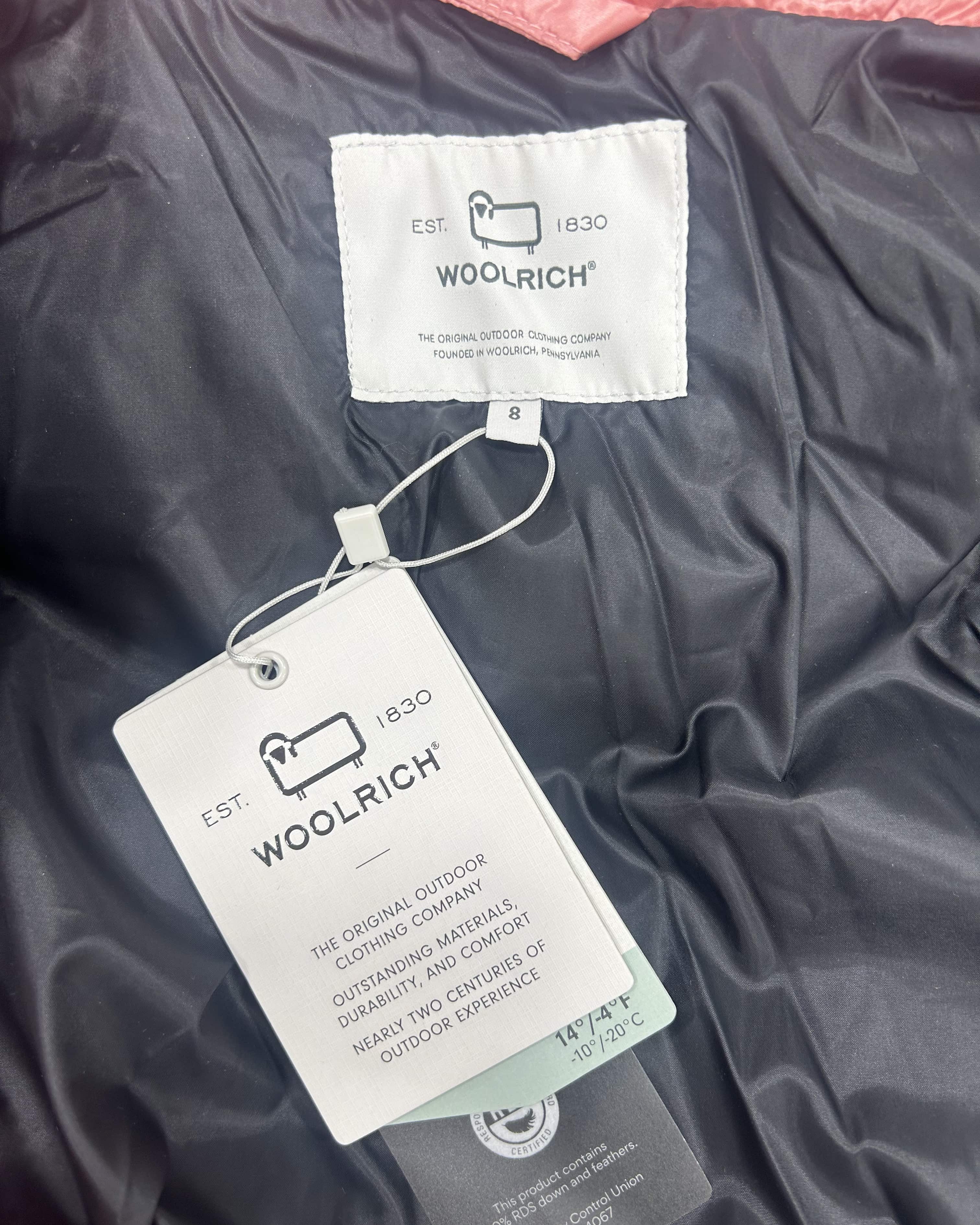 WOOLRICH KIDS GIRLS ALIQUIPPA GLOSSY DOWN JACKET