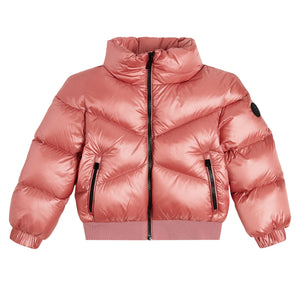 WOOLRICH KIDS GIRLS ALIQUIPPA GLOSSY DOWN JACKET