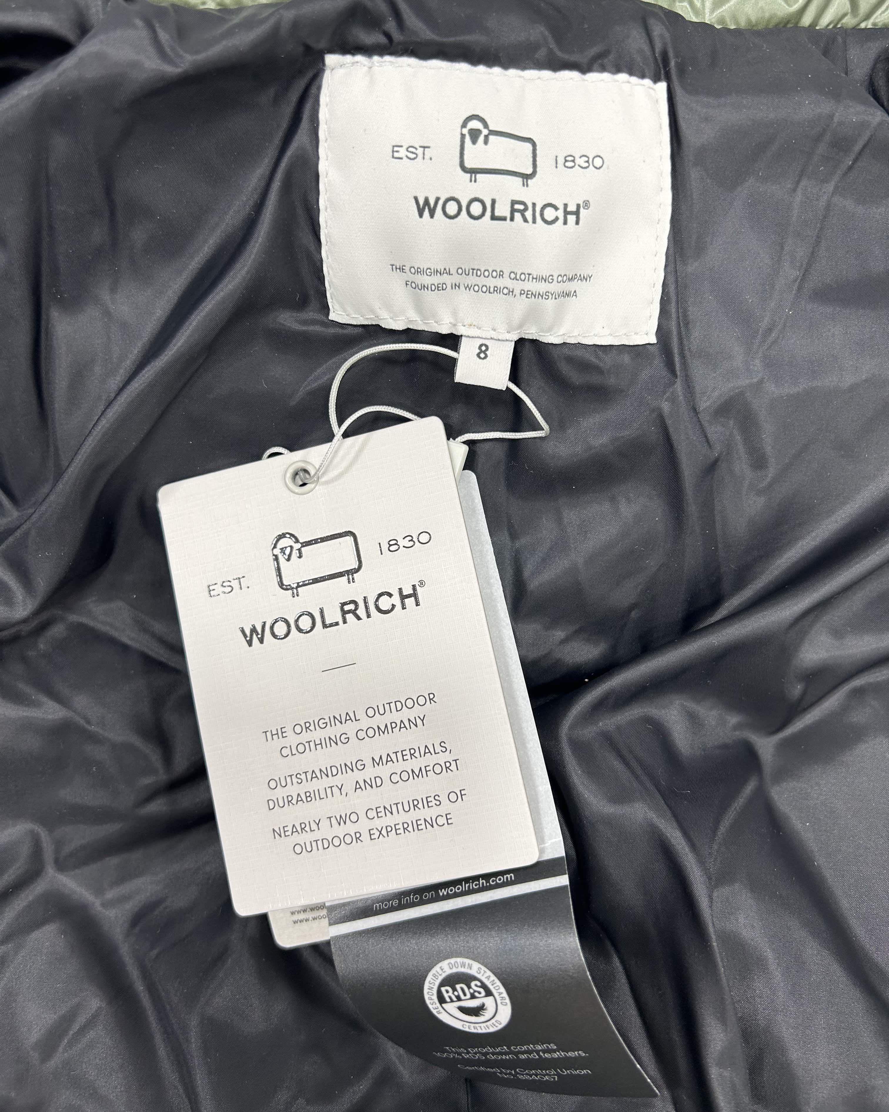 WOOLRICH KIDS GIRLS ALIQUIPPA GLOSSY DOWN JACKET