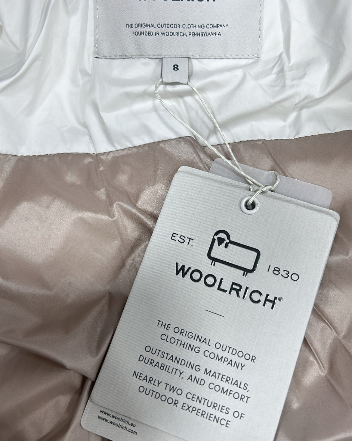 WOOLRICH KIDS GIRLS LONGLINE PUFFER JACKET
