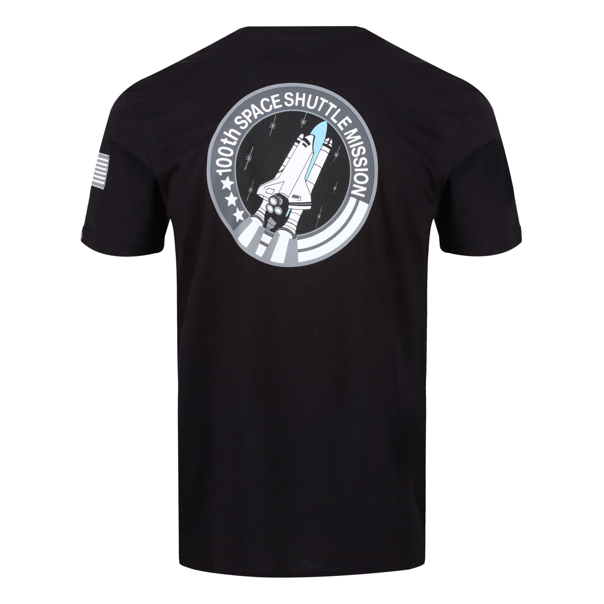 ALPHA INDUSTRIES S/S SPACE SHUTTLE T-SHIRT 176507B BLACK