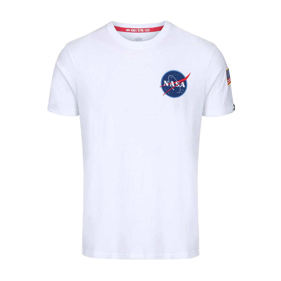 ALPHA INDUSTRIES S/S SPACE SHUTTLE T-SHIRT 176507B WHITE