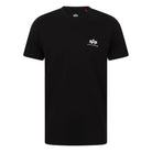 ALPHA INDUSTRIES S/S BASIC SMALL LOGO T-SHIRT 188505 BLACK