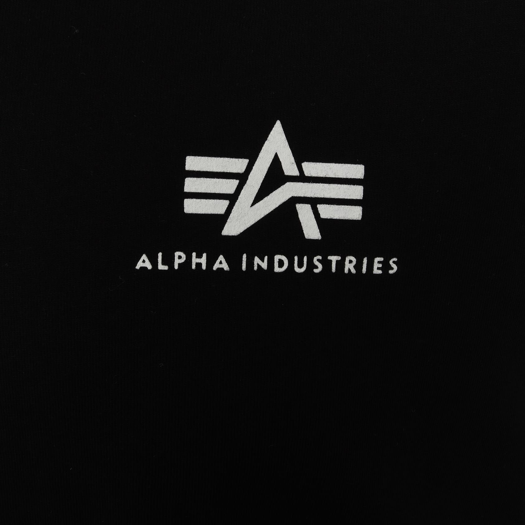 ALPHA INDUSTRIES S/S BASIC SMALL LOGO T-SHIRT 188505 BLACK