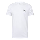 ALPHA INDUSTRIES S/S BASIC SMALL LOGO T-SHIRT 188505 WHITE