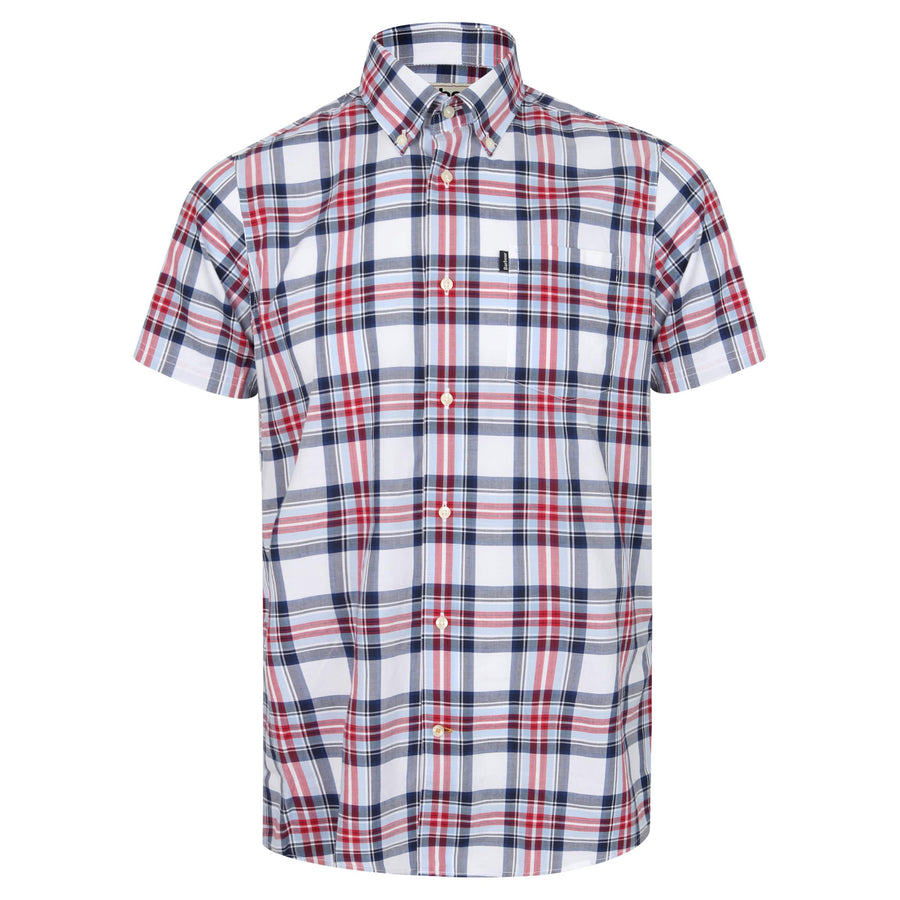 BARBOUR S/S CHECK SHIRT MSH4417 NAVY