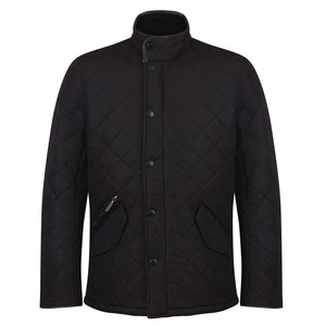 BARBOUR L/S POWELL QUILTED JACKET MQU0281 BLACK