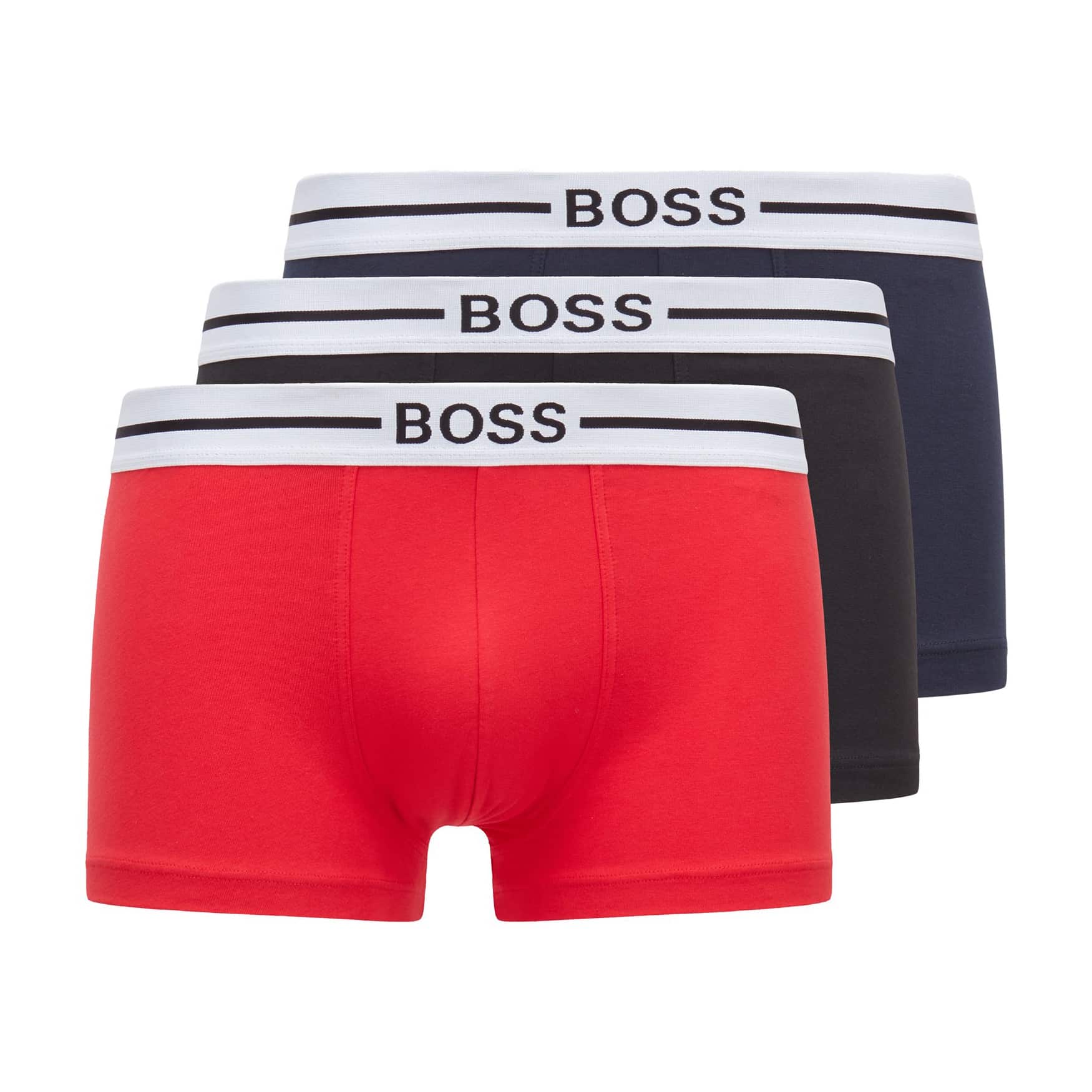 BOSS 3 PACK ORGANIC COTTON BOXER SHORTS