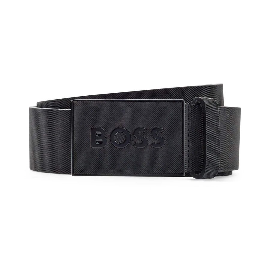 BOSS ICON-S1 PLAQUE BUCKLE LEATHER BELT