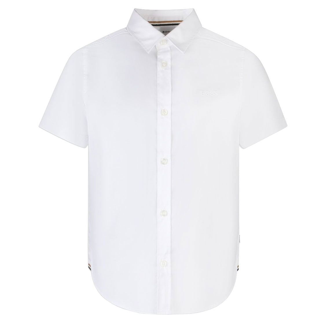 BOSS KIDS OXFORD SHORT SLEEVE SHIRT