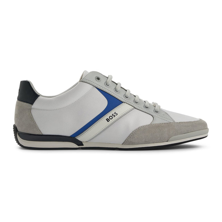 BOSS SATURN LOW MIXED-MATERIAL TRAINERS