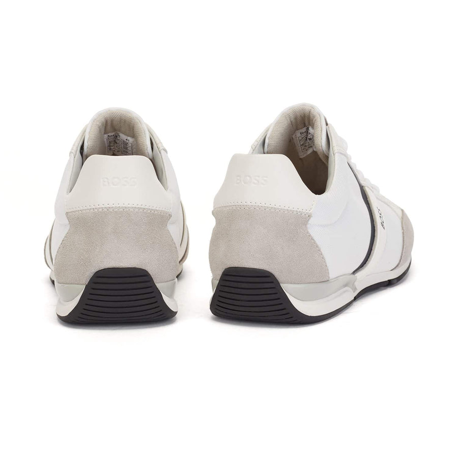 BOSS SATURN LOW MIXED-MATERIAL TRAINERS