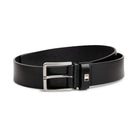 BOSS THER-FLAG SIGNATURE-STRIPE ITALIAN LEATHER BELT