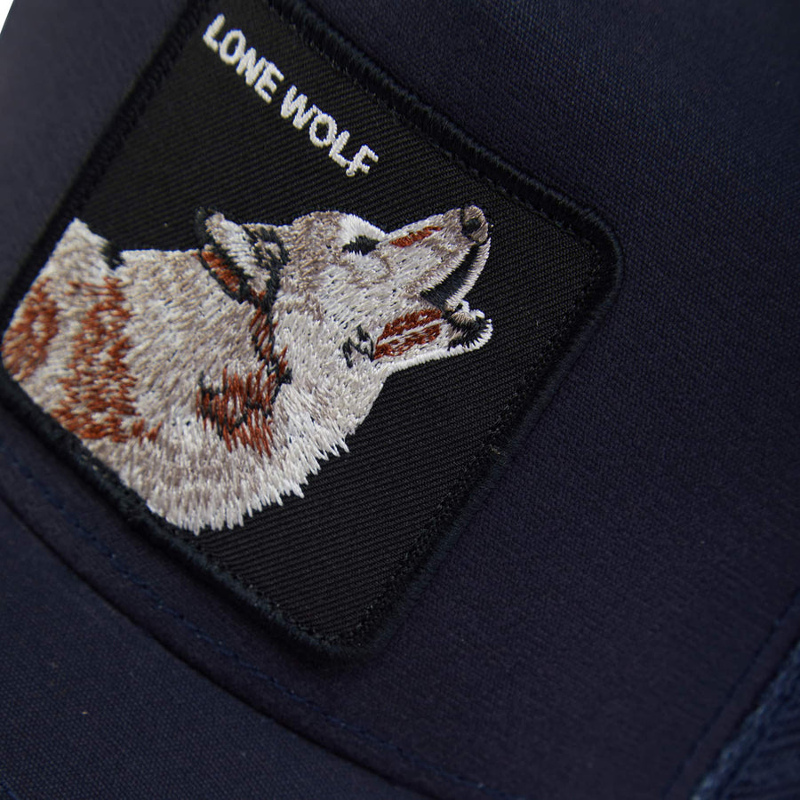 GOORIN BROS. LONE WOLF MESH TRUCKER CAP 101-6099 NAVY