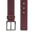 HUGO GIONIO LEATHER BELT 50385358 DARK BROWN