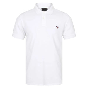 PAUL SMITH S/S ZEBRA BADGE POLO M2R/183K/AZEBRA WHITE (01)