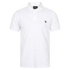 PAUL SMITH S/S ZEBRA BADGE POLO M2R/183K/AZEBRA WHITE (01)