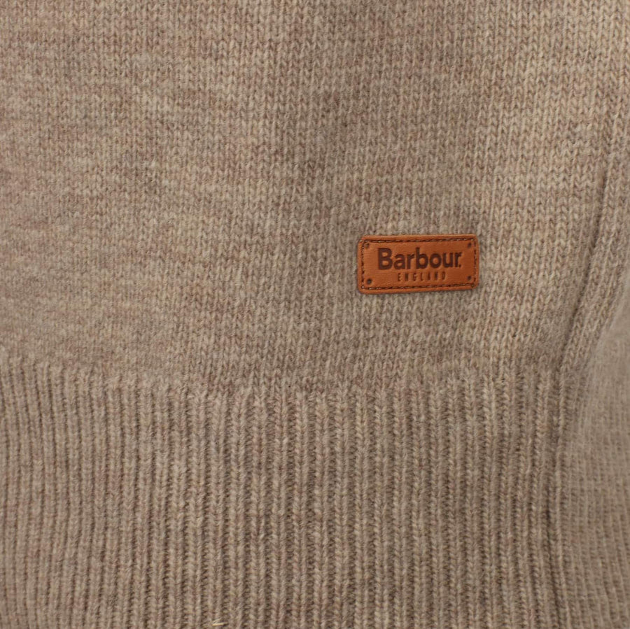 Men's barbour patch on sale half button lambswool sweater