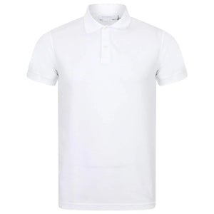 SUNSPEL S/S FITTED PIQUE POLO MPOL1028 WHITE