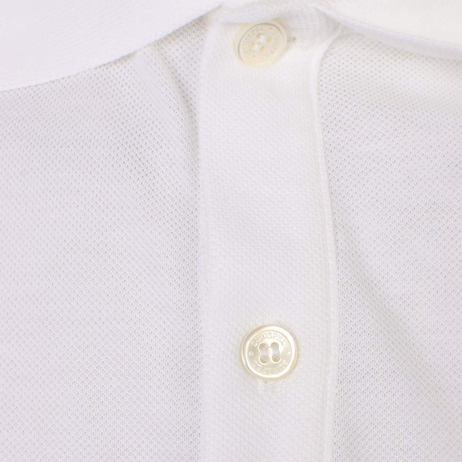 SUNSPEL S/S FITTED PIQUE POLO MPOL1028 WHITE