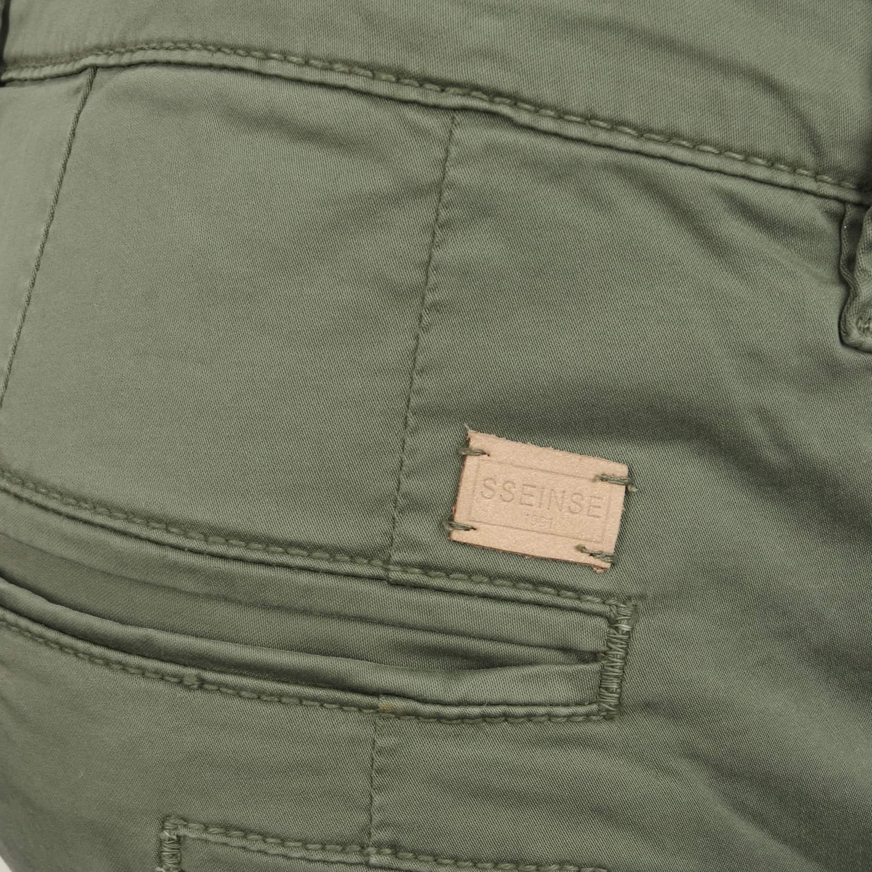 SSEINSE SLANT POCKET FITTED CHINO PSE477SS MILITARY