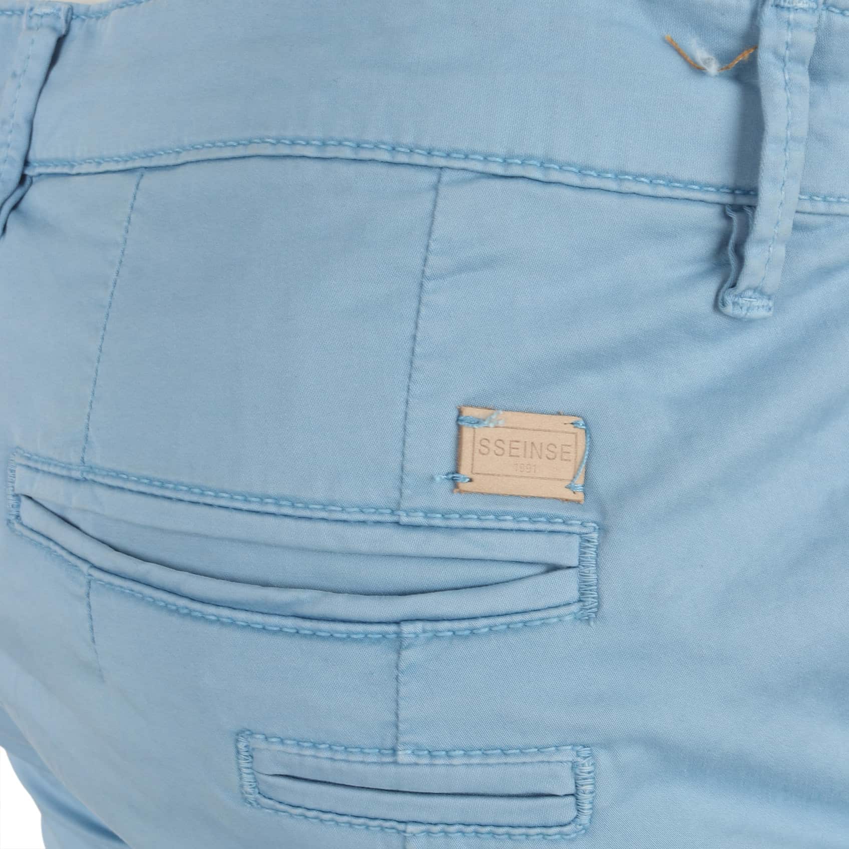 SSEINSE SLANT POCKET FITTED CHINO PSE477SS LIGHT BLUE