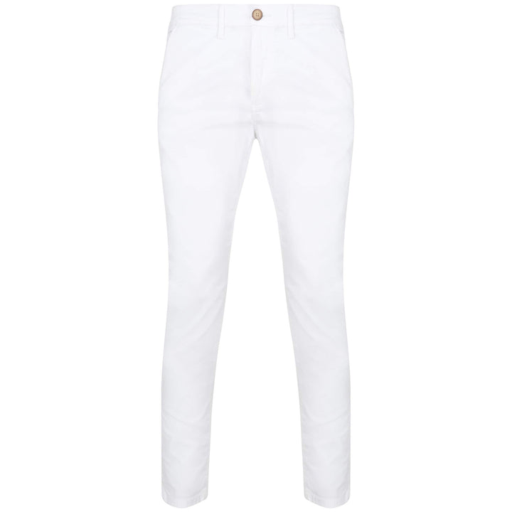 SSEINSE SLANT POCKET FITTED CHINO PSE477SS WHITE
