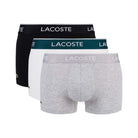 LACOSTE CASUAL COTTON STRETCH 3 PACK BOXER SHORTS