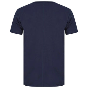 REPLAY RAW CUT V-NECK COTTON T-SHIRT M3591.000.2660 - Navy (576)