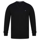 J LINDEBERG LYMANN V NECK JUMPER STMC732987103 BLACK